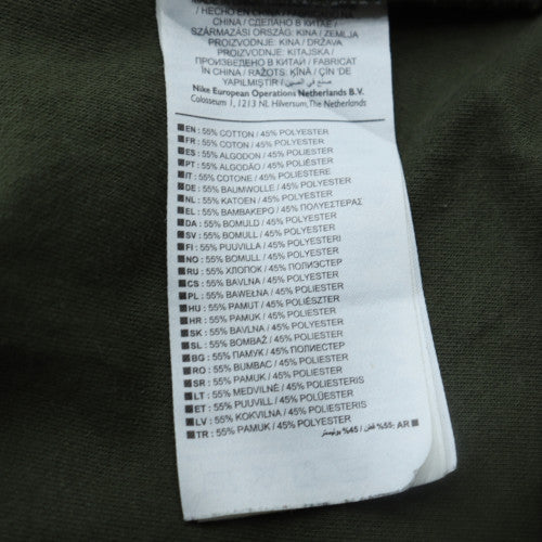 Mens UK Size M Nike Green Full Zip Sweatshirt