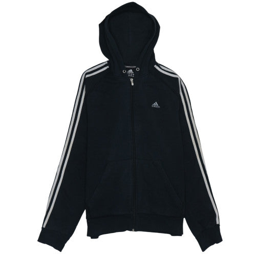 Mens UK Size M adidas Black Full Zip Hoodie