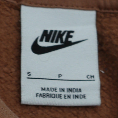 Mens UK Size S Nike Brown Pullover Hoodie