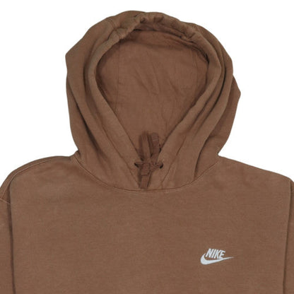 Mens UK Size S Nike Brown Pullover Hoodie