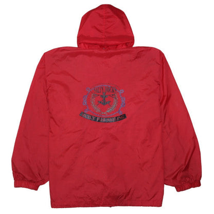 Mens UK Size M Affiniti Red Windbreaker Coat