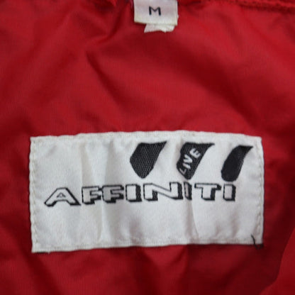 Mens UK Size M Affiniti Red Windbreaker Coat