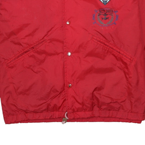 Mens UK Size M Affiniti Red Windbreaker Coat