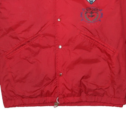 Mens UK Size M Affiniti Red Windbreaker Coat