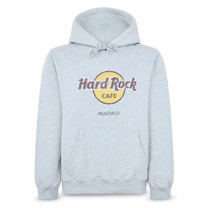 Womens UK Size M Hard Rock Cafe Grey Pullover Hoodie