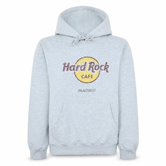 Womens UK Size M Hard Rock Cafe Grey Pullover Hoodie