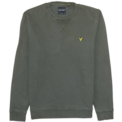 Mens UK Size L Lyle & Scott Green Pullover Sweatshirt