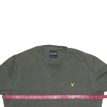 Mens UK Size L Lyle & Scott Green Pullover Sweatshirt