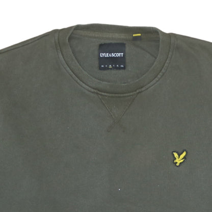 Mens UK Size L Lyle & Scott Green Pullover Sweatshirt