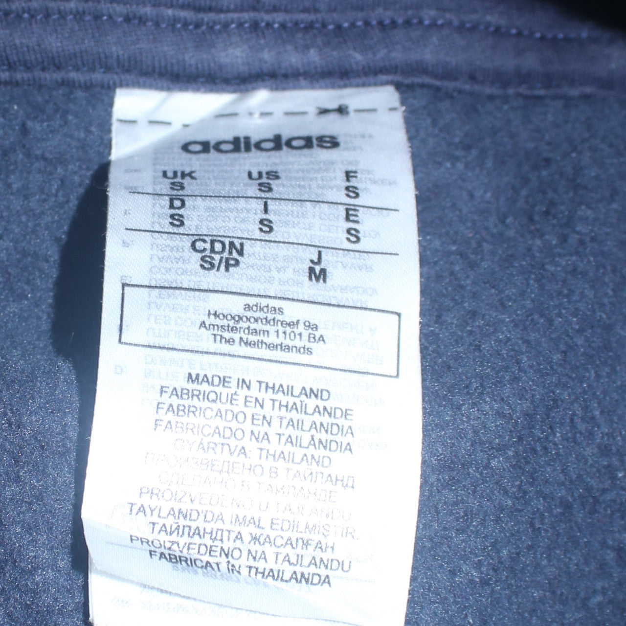 Mens UK Size S adidas Grey Pullover Hoodie