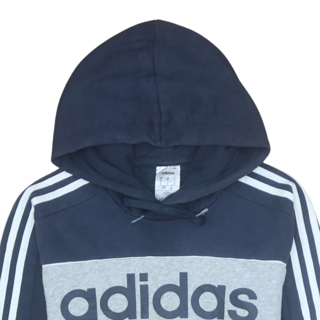 Mens UK Size S adidas Grey Pullover Hoodie