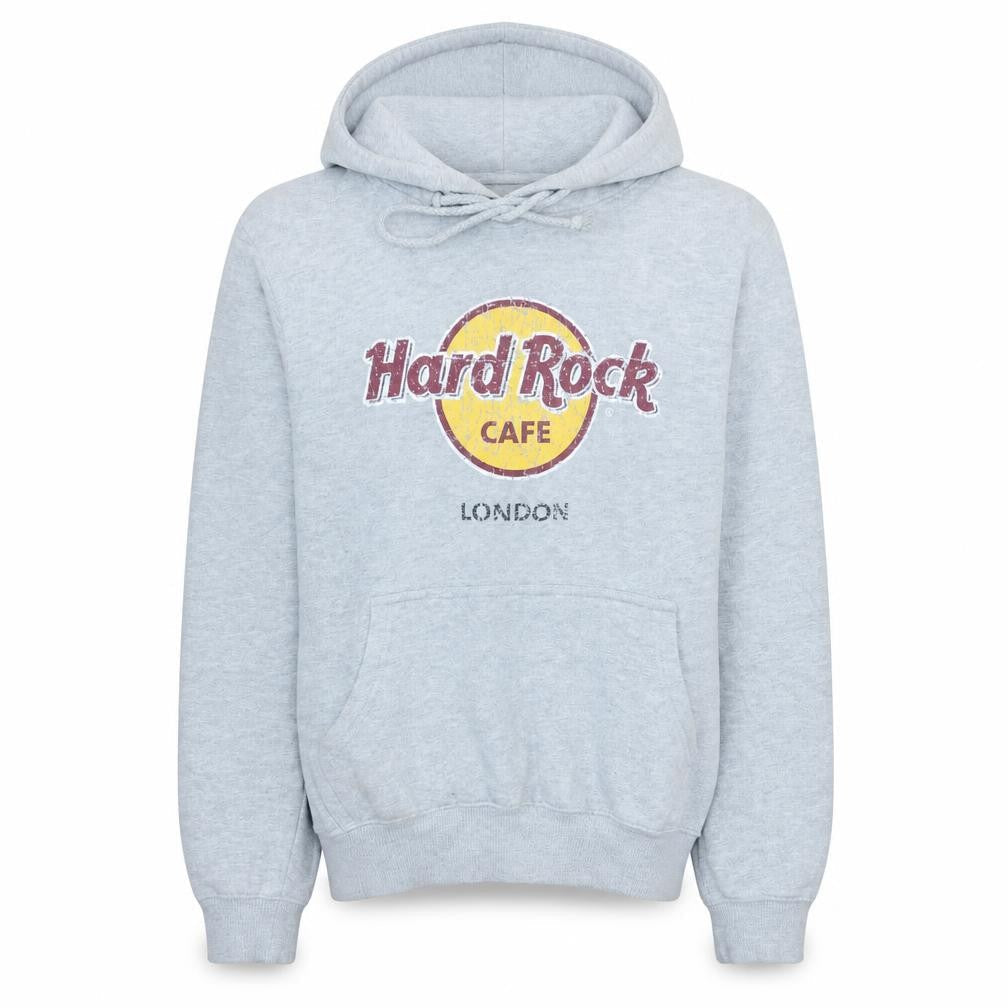 Womens UK Size S Hard Rock Cafe Grey Pullover Hoodie