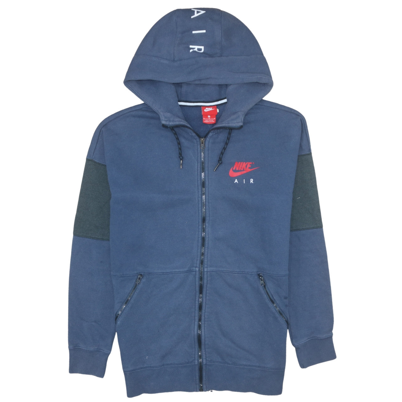 Mens UK Size M Nike Blue Full Zip Hoodie