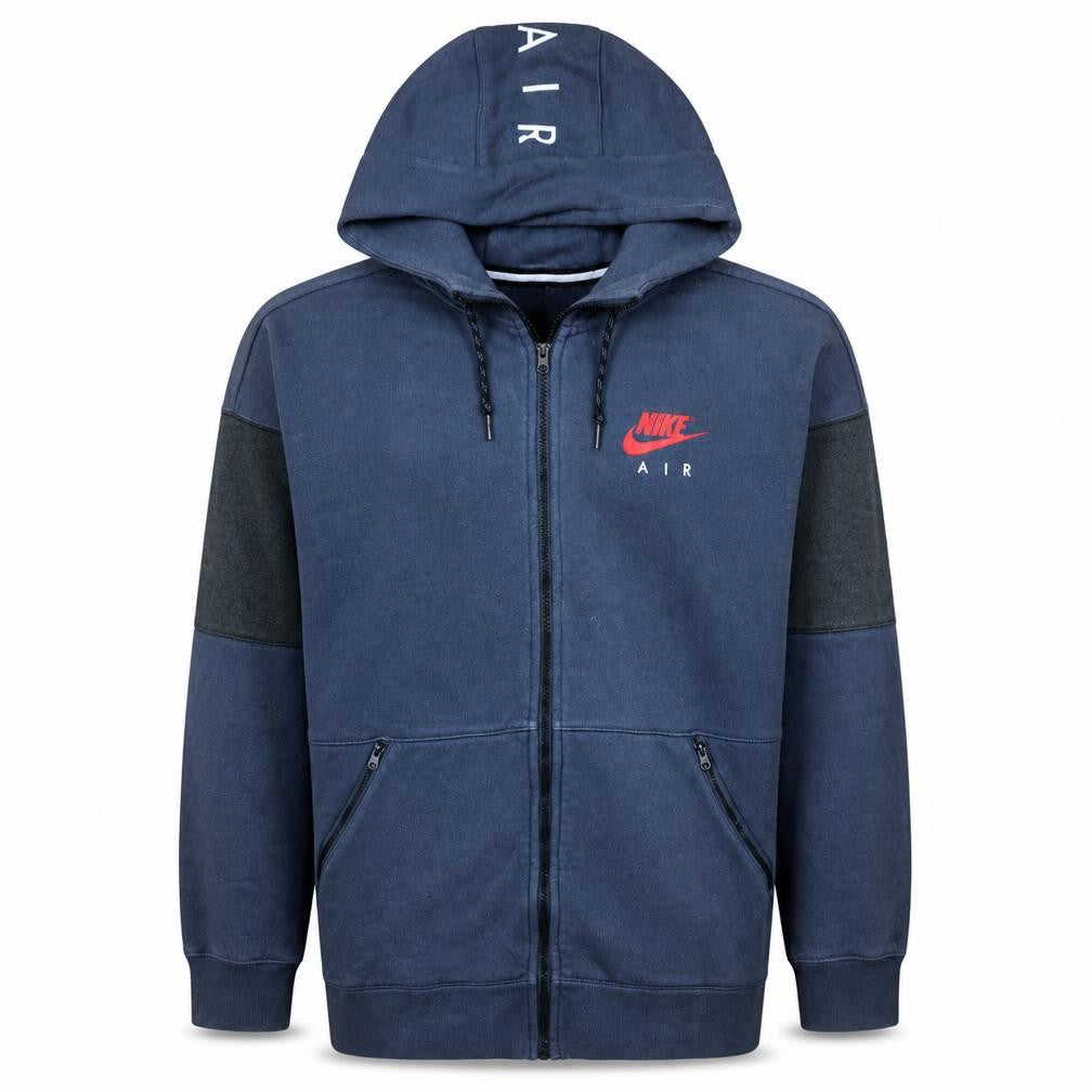Mens UK Size M Nike Blue Full Zip Hoodie
