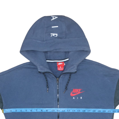 Mens UK Size M Nike Blue Full Zip Hoodie