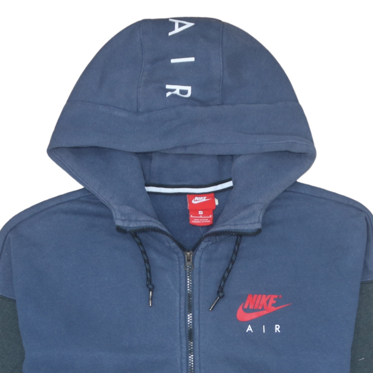 Mens UK Size M Nike Blue Full Zip Hoodie