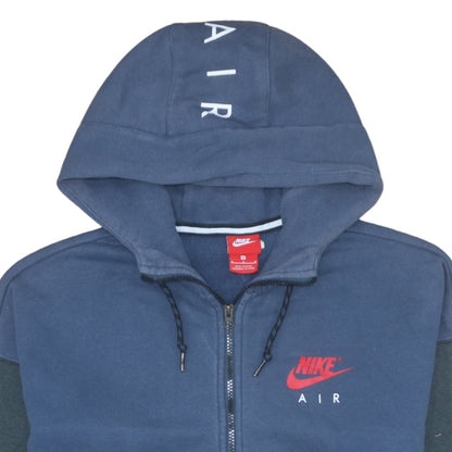Mens UK Size M Nike Blue Full Zip Hoodie
