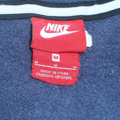 Mens UK Size M Nike Blue Full Zip Hoodie