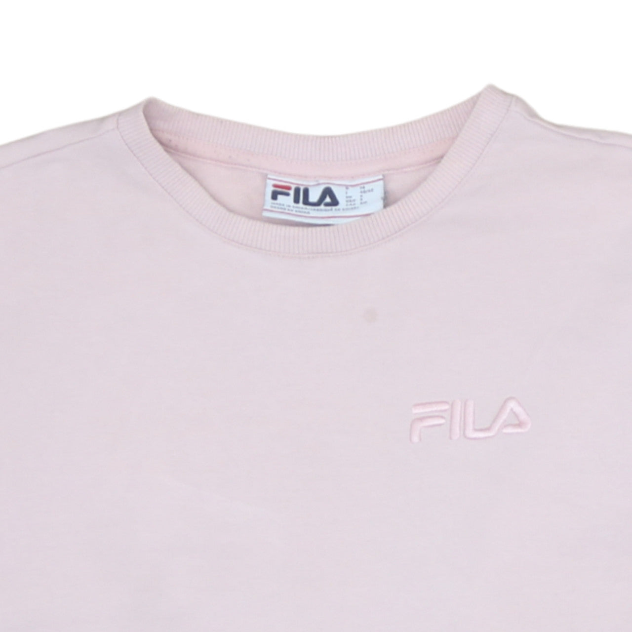Mens UK Size S FILA Pink Pullover Sweatshirt