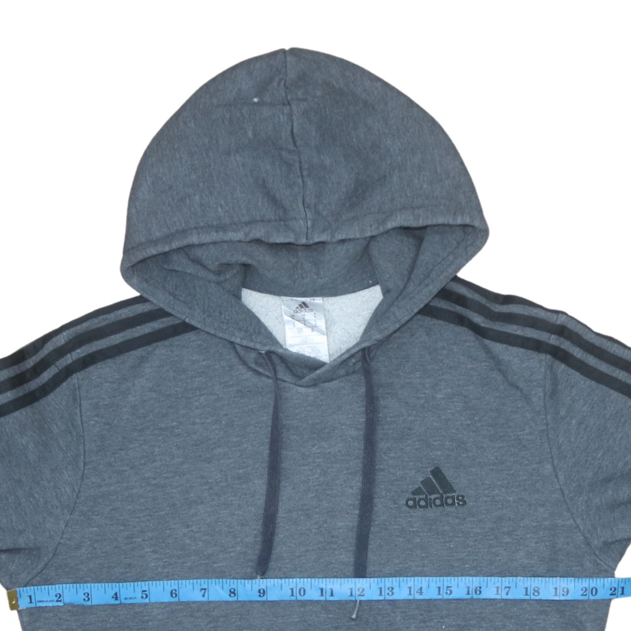 Mens UK Size S adidas Grey Pullover Hoodie