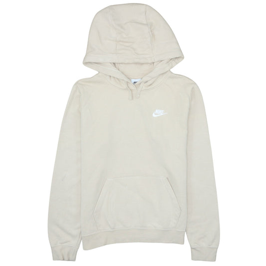 Womens UK Size M Nike Beige Pullover Hoodie