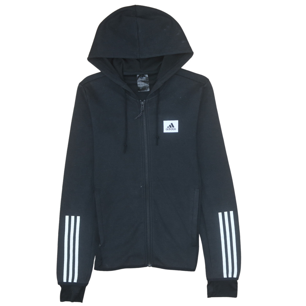 Mens UK Size XS adidas Black Full Zip Hoodie