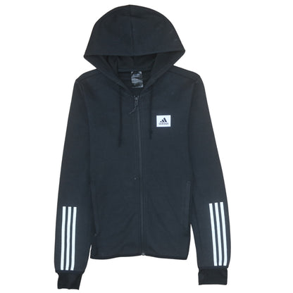 Mens UK Size XS adidas Black Full Zip Hoodie