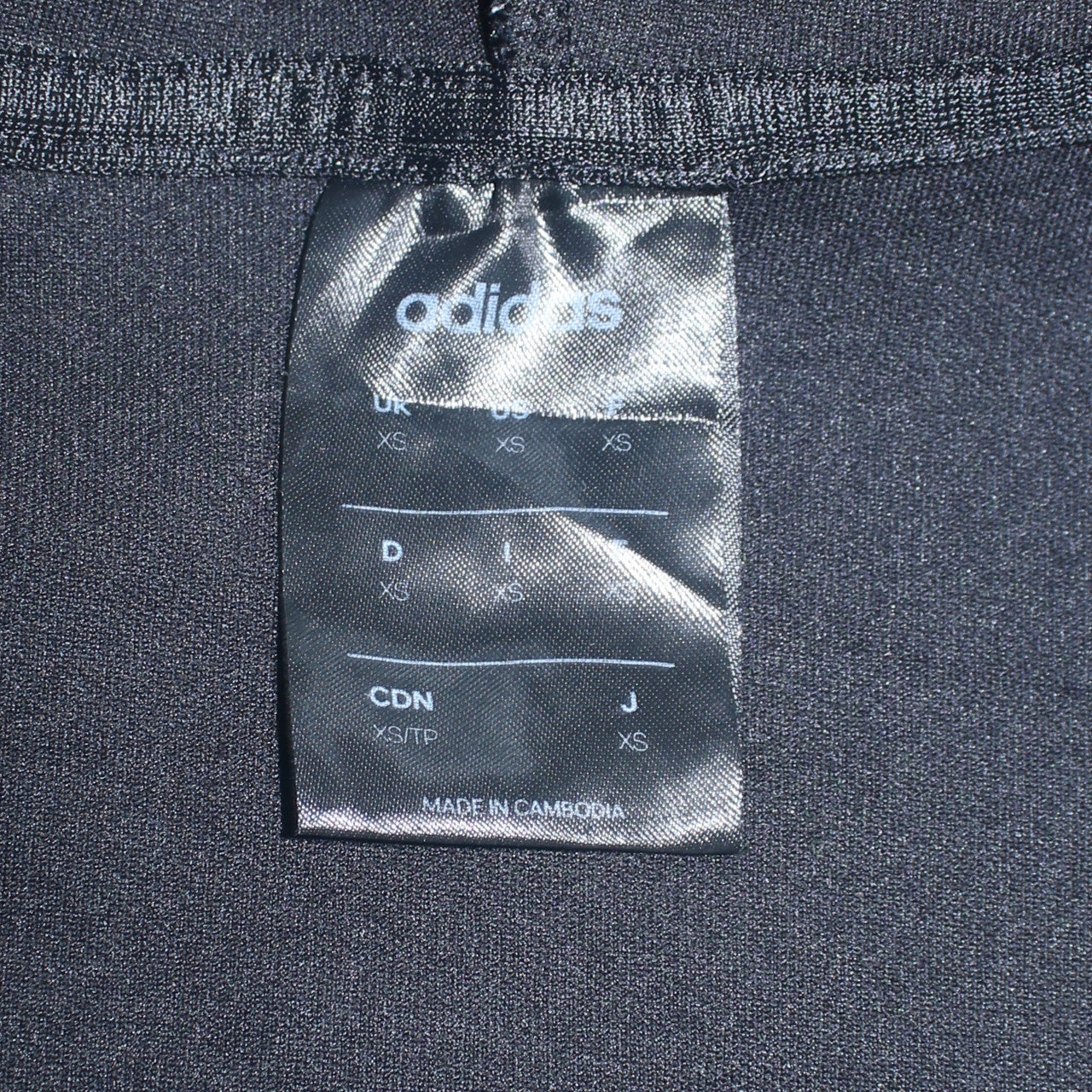 Mens UK Size XS adidas Black Full Zip Hoodie