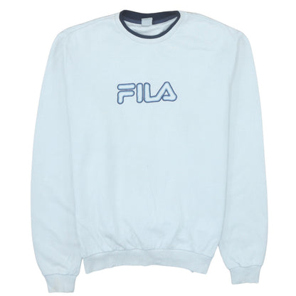 Mens UK Size M FILA White Pullover Sweatshirt