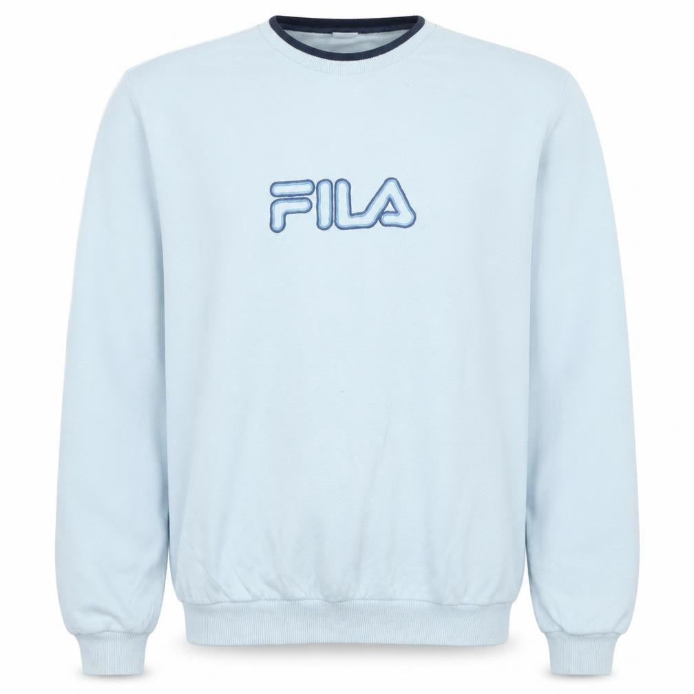 Mens UK Size M FILA White Pullover Sweatshirt