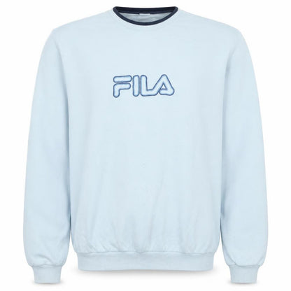 Mens UK Size M FILA White Pullover Sweatshirt