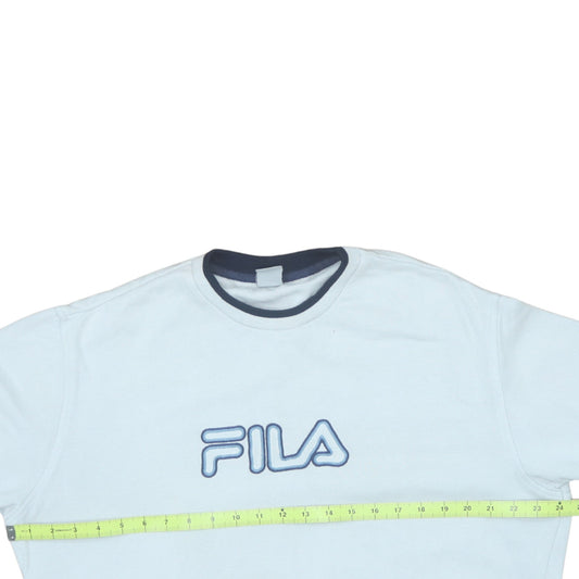 Mens UK Size M FILA White Pullover Sweatshirt