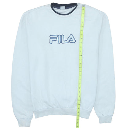 Mens UK Size M FILA White Pullover Sweatshirt