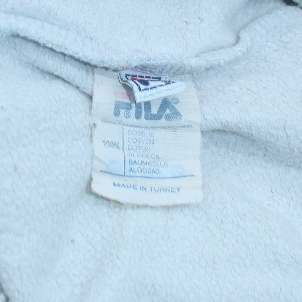 Mens UK Size M FILA White Pullover Sweatshirt