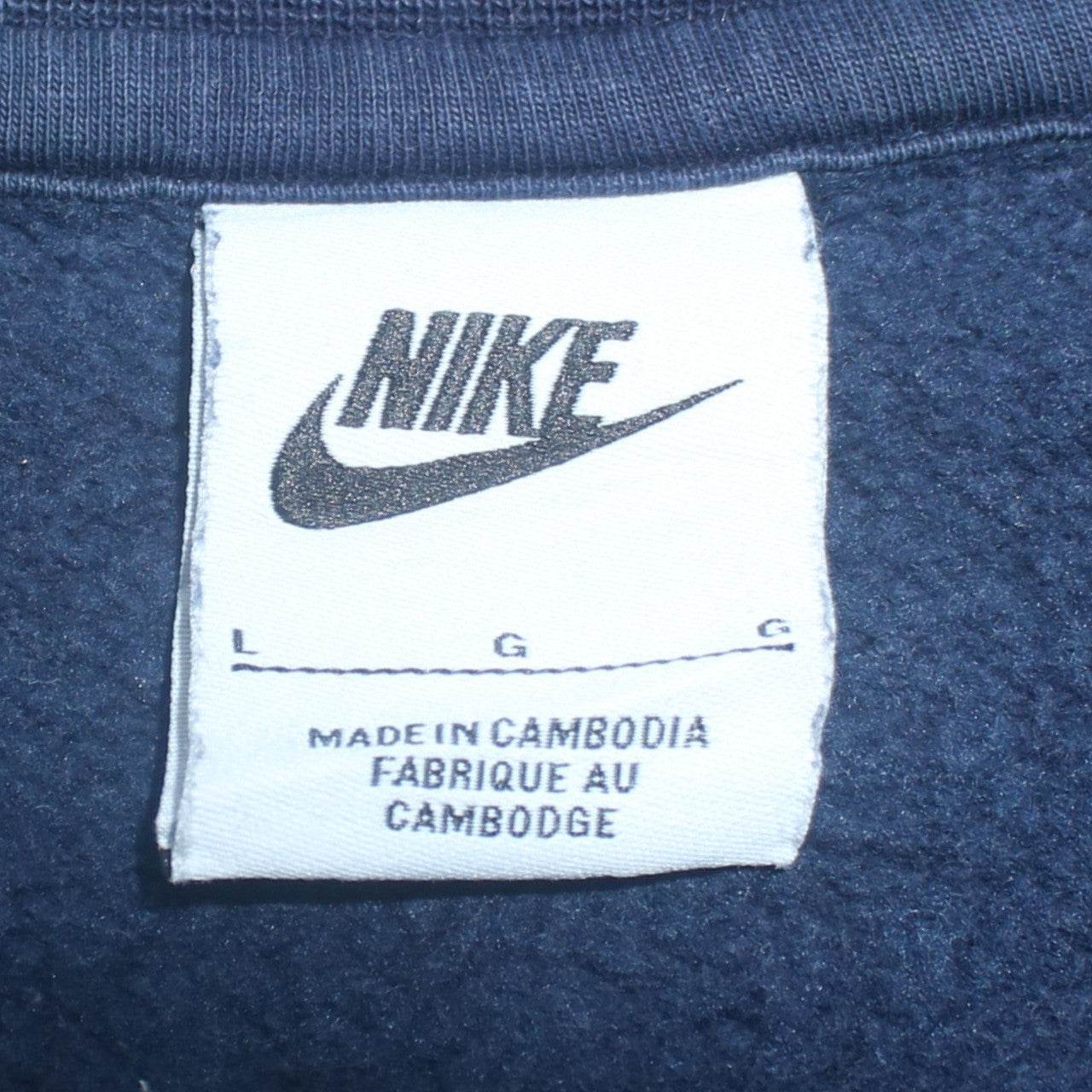 Mens UK Size L Nike Blue Pullover Sweatshirt