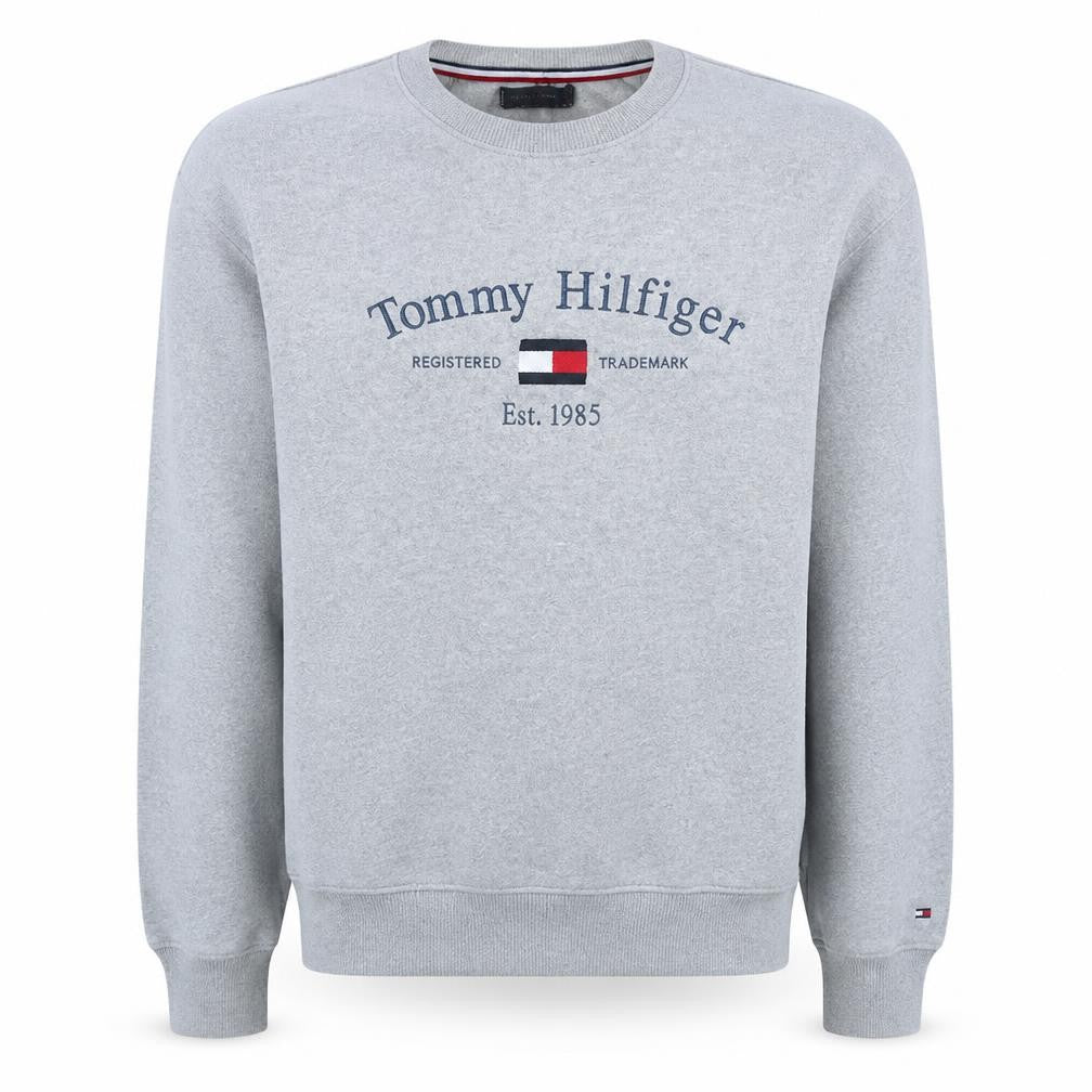 Mens UK Size M Tommy Hilfiger Grey Pullover Sweatshirt