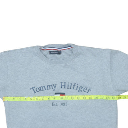 Mens UK Size M Tommy Hilfiger Grey Pullover Sweatshirt
