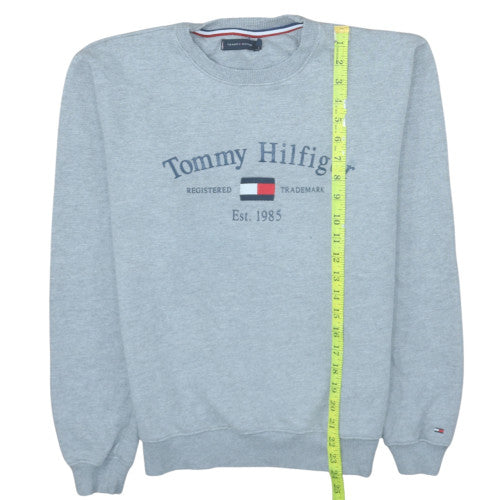 Mens UK Size M Tommy Hilfiger Grey Pullover Sweatshirt