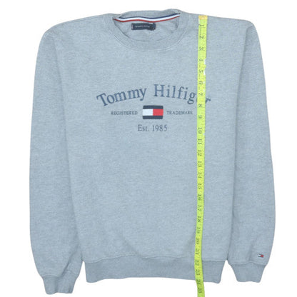Mens UK Size M Tommy Hilfiger Grey Pullover Sweatshirt