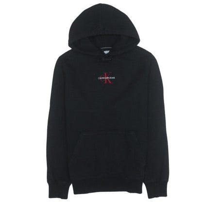 Mens UK Size S Calvin Klein Jeans Black Pullover Hoodie