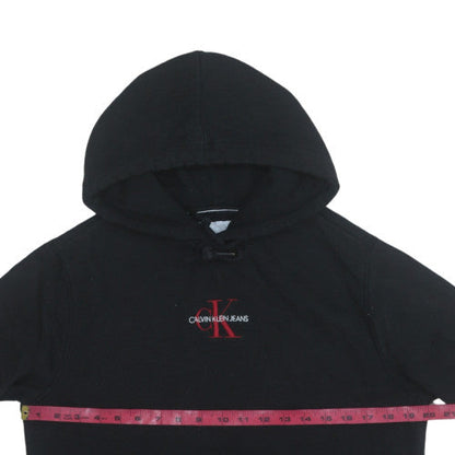 Mens UK Size S Calvin Klein Jeans Black Pullover Hoodie