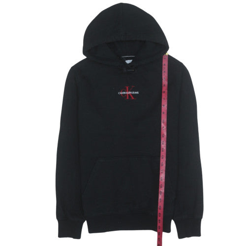 Mens UK Size S Calvin Klein Jeans Black Pullover Hoodie