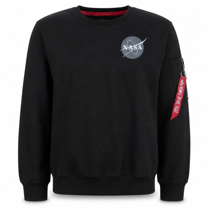 Mens UK Size M Alpha Industries Black Pullover Sweatshirt
