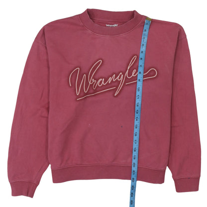 Womens UK Size M Wrangler Pink Pullover Sweatshirt