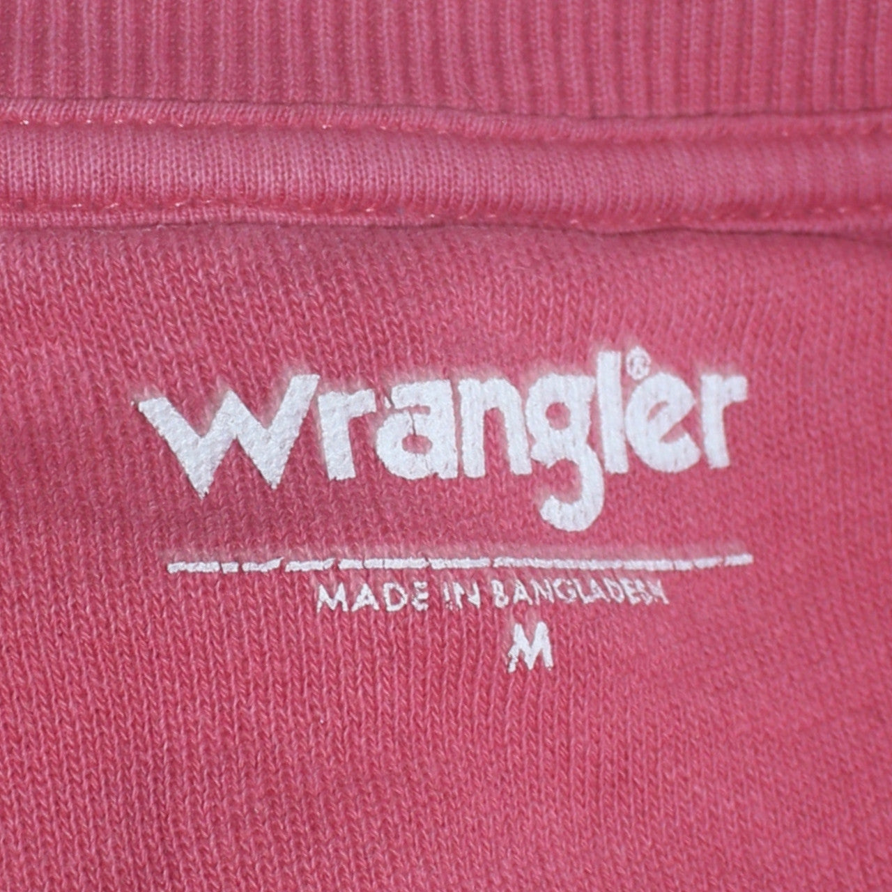 Womens UK Size M Wrangler Pink Pullover Sweatshirt