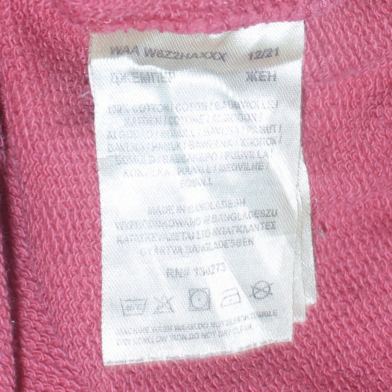 Womens UK Size M Wrangler Pink Pullover Sweatshirt