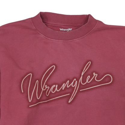 Womens UK Size M Wrangler Pink Pullover Sweatshirt