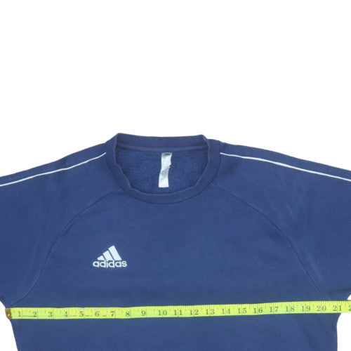 Mens UK Size S adidas Blue Pullover Sweatshirt