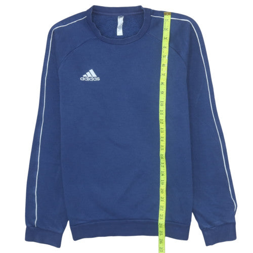 Mens UK Size S adidas Blue Pullover Sweatshirt