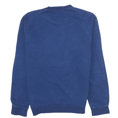 Mens UK Size S adidas Blue Pullover Sweatshirt